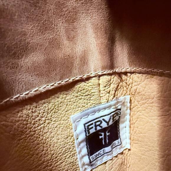 Frye Jane Cream Over the Knee Leather Boots - Picture 6 of 6